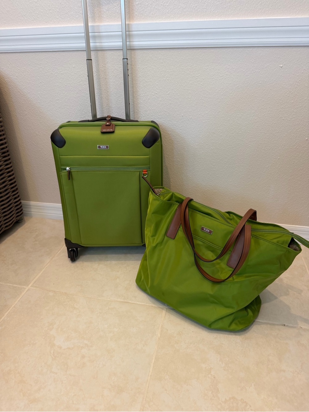 Tumi Carry-On with Matching Large Tote